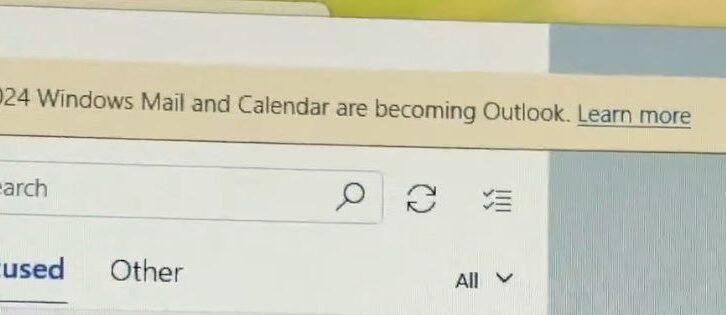 Microsoft 365警告Windows 11用户,邮件和日历应用程序将改为Outlook